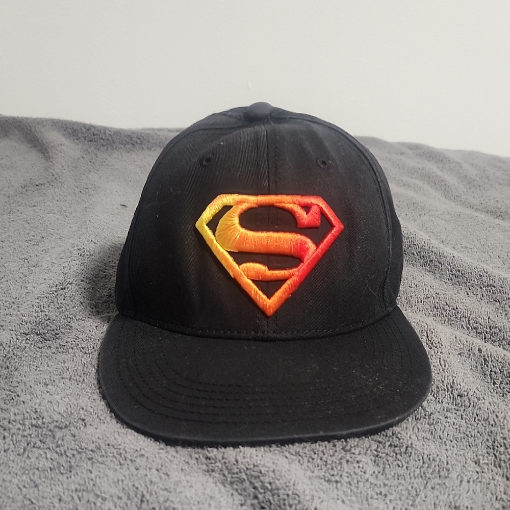 DC Comics Kids Superman Hat - Black with Vibrant Logo